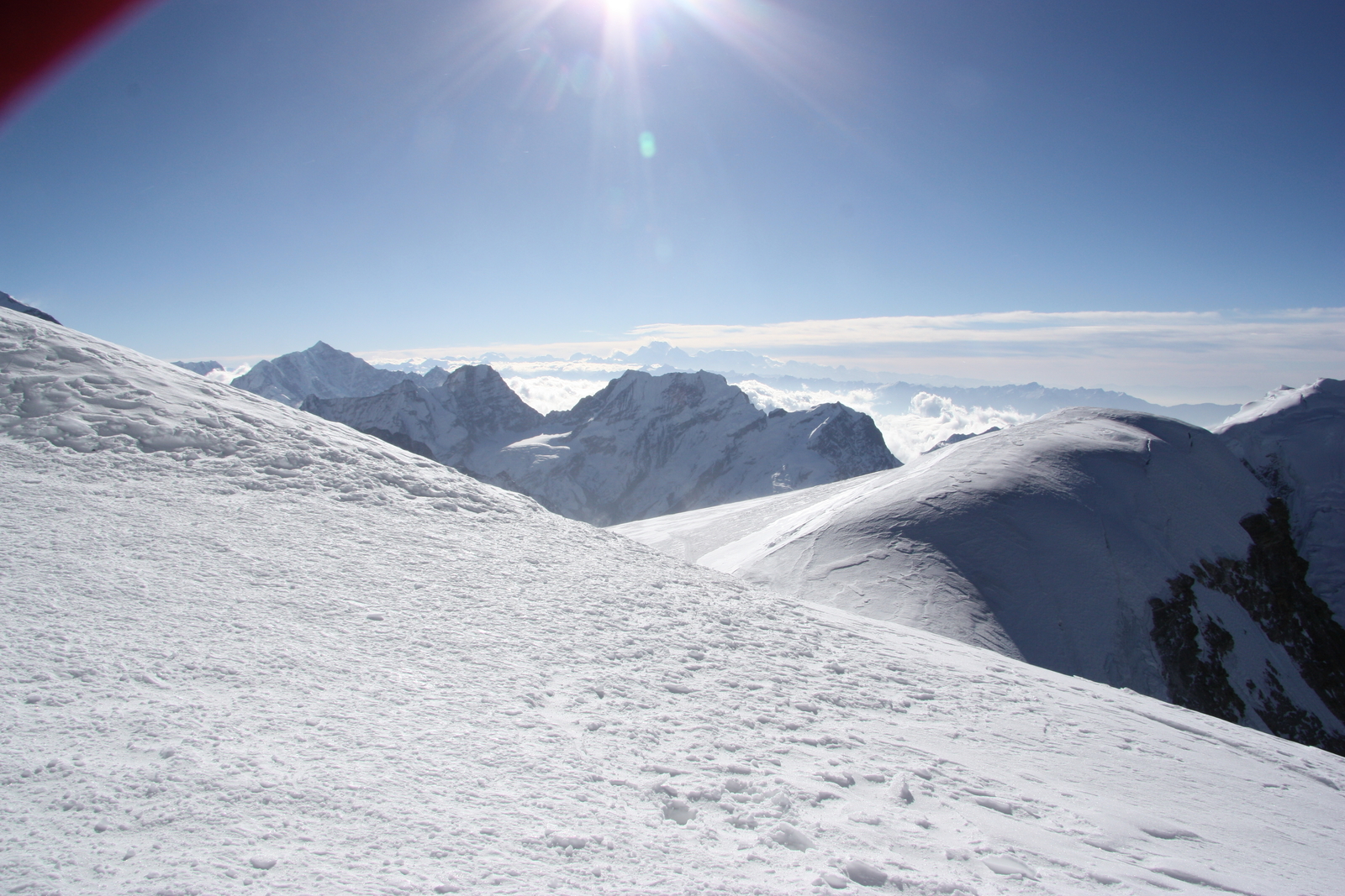 Mera Peak rising above the Himalayan landscape