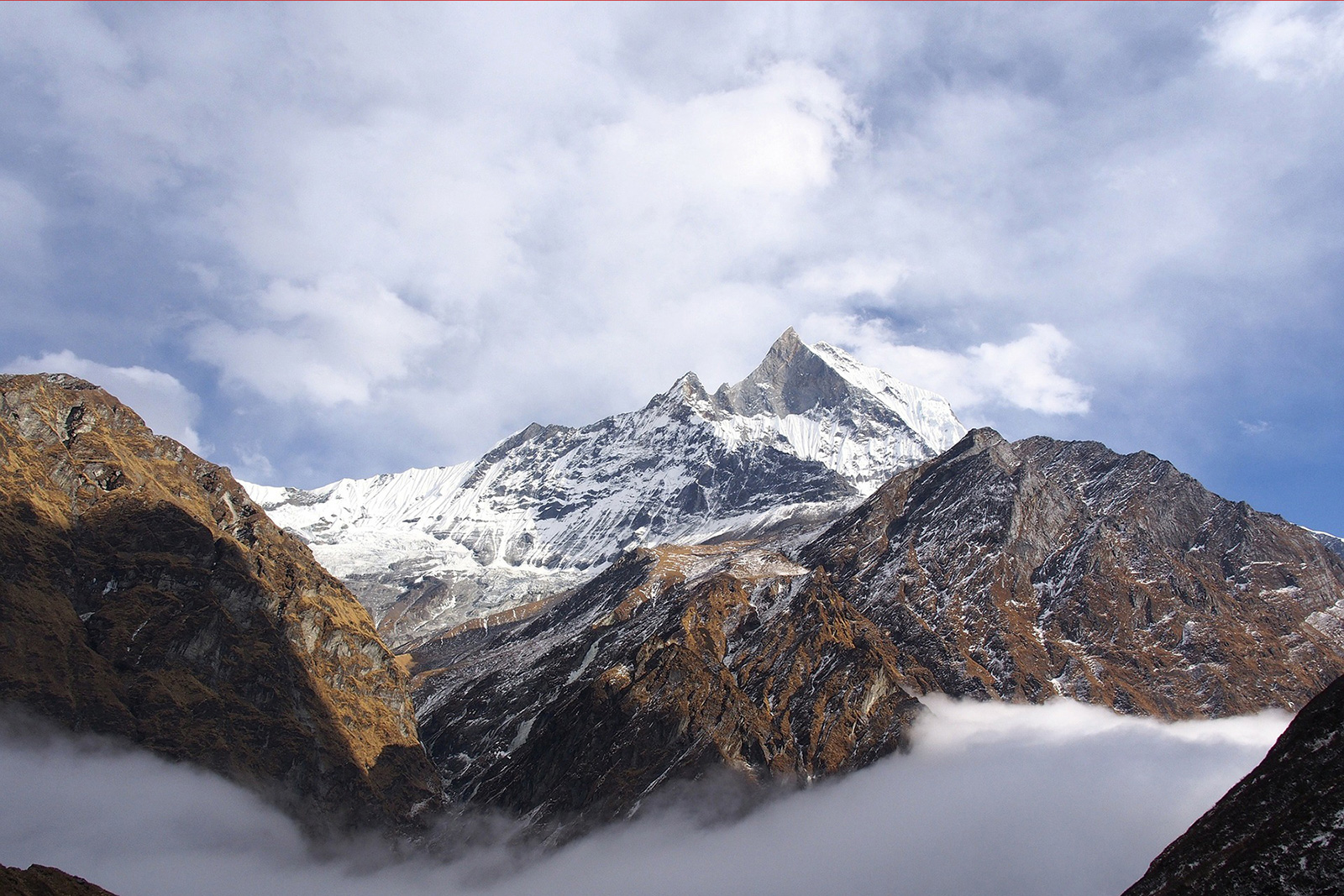 A remote valley beneath Nepal’s high mountains